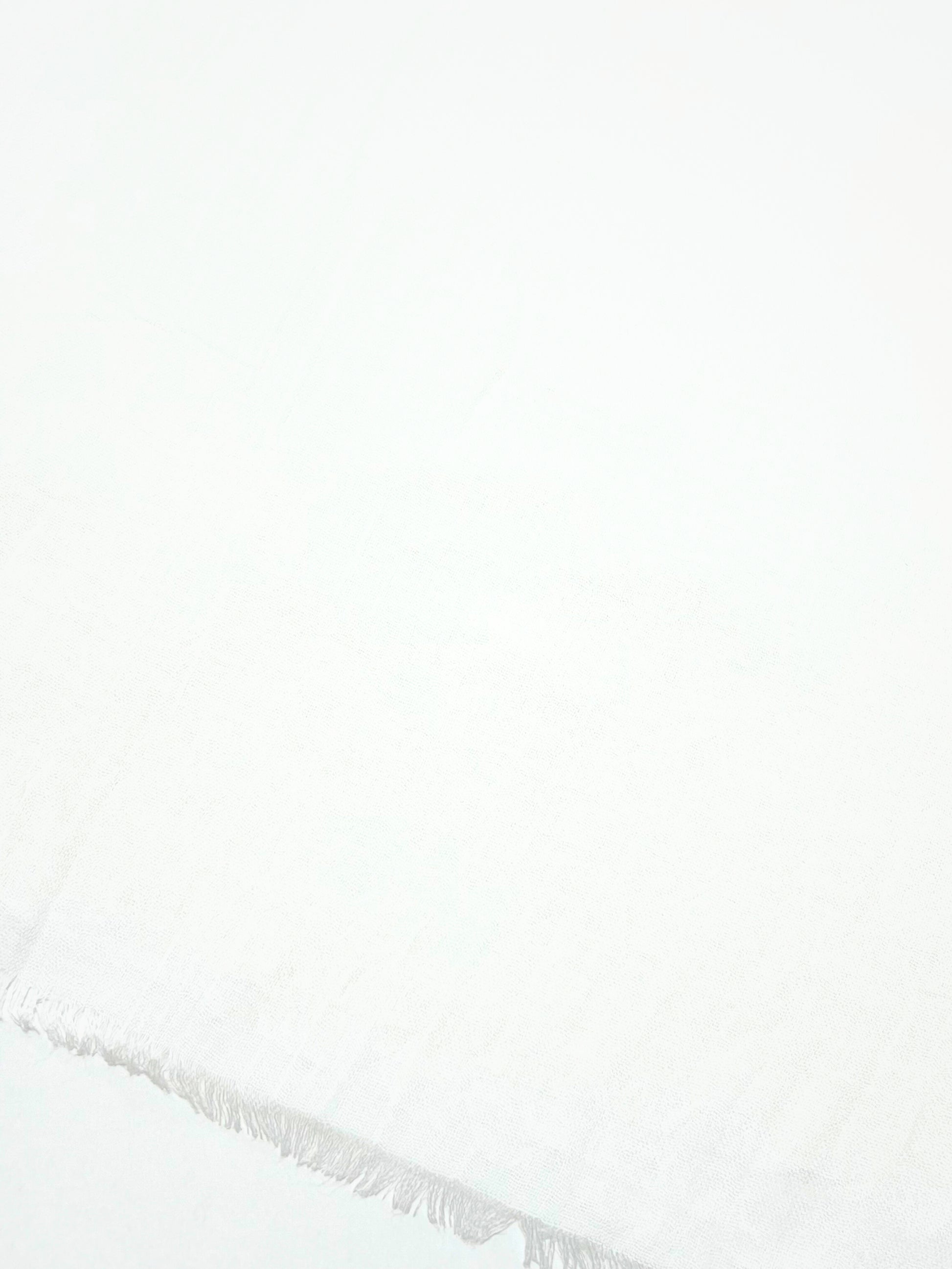 Sciarpa Viscosa Modal Bianco, Viscose And Modal Scarf White