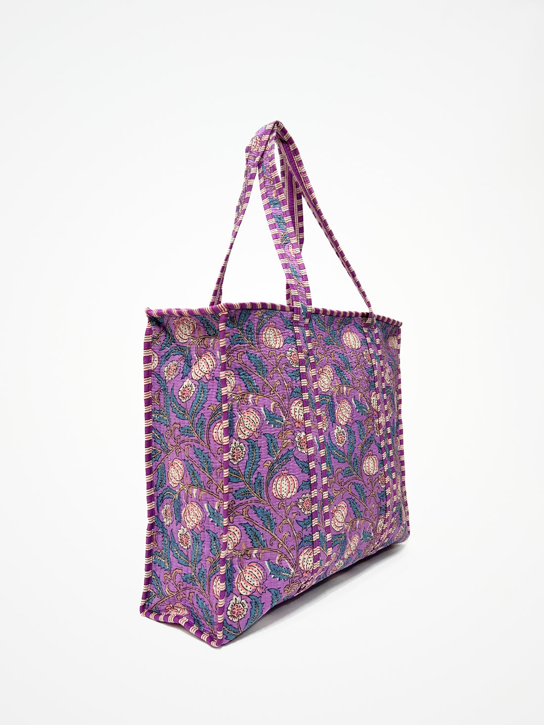 Printed cotton tote bag