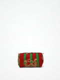 Beauty Case Tigri Rosso Verde, Cotton Beauty Case Tigers Red Green