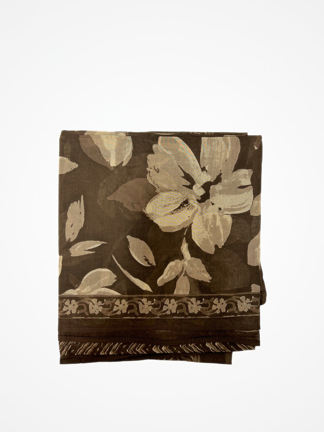 Pareo Cotone Marrone, Cotton Beach Coverup Brown