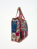 Borsa Tote Patchwork Cotone, Patchwork Cotton Tote Bag