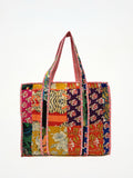 Borsa Tote Patchwork Cotone, Patchwork Cotton Tote Bag