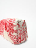 Beauty Case Bianco Rosso, Cotton Beauty Case White Red 