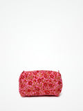 Beauty Case In Cotone Stampato Rosa, Printed Cotton Pink Beauty Case 