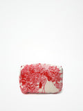Beauty Case Bianco Rosso, Cotton Beauty Case White Red 