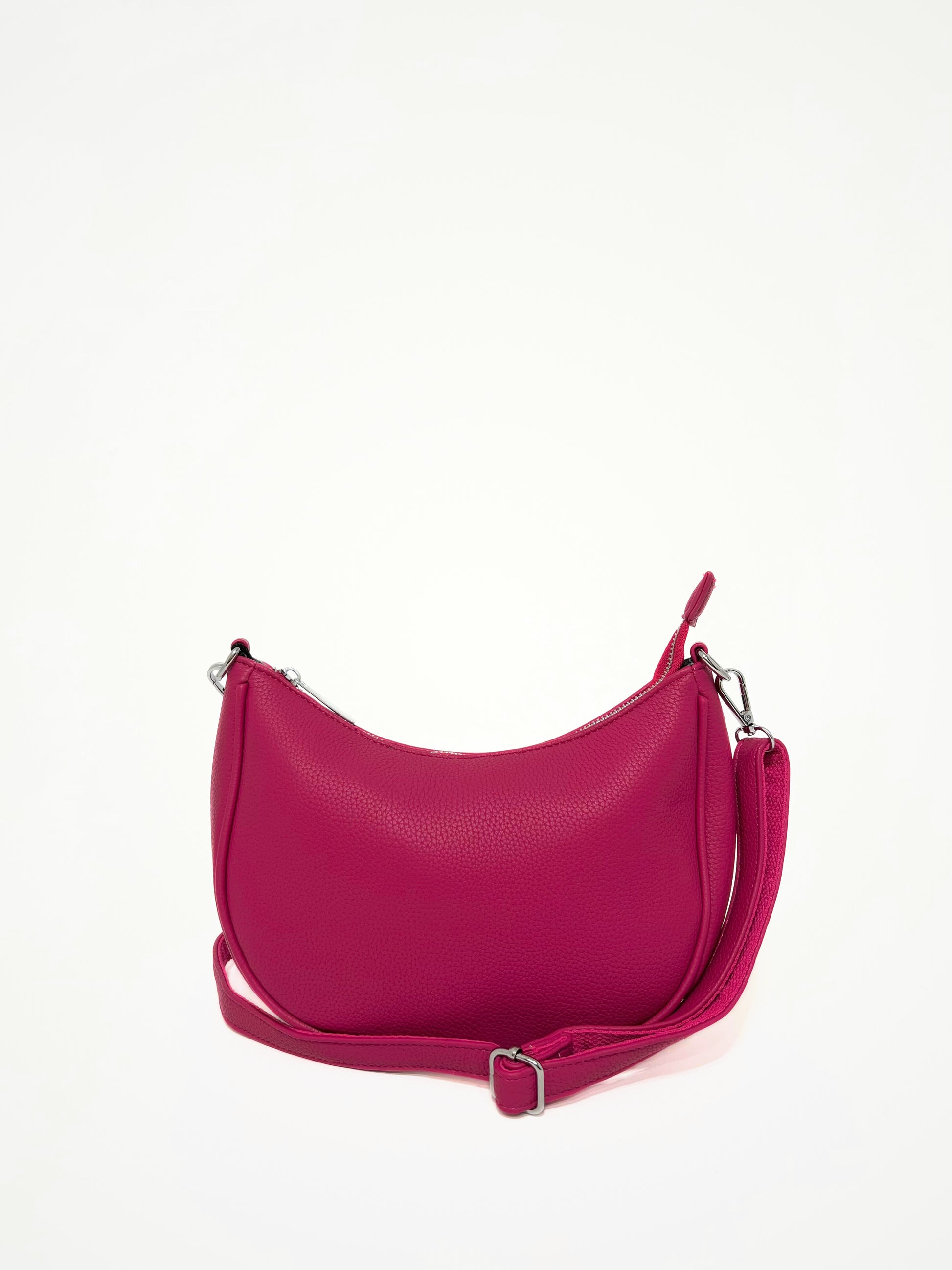 borsa a mezzaluna, magenta