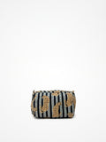 Beauty Case Trapuntato Grigio E Nero  Stampa Ghepardi, Quilted Grey And Black Beauty Case with Cheetah Print