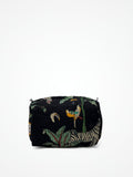 Beauty Case In Cotone Stampa Giungla Nero, Tiger Print Cotton Black Beauty Case 