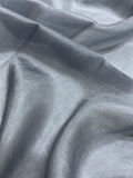 Stola In Pura Seta Color Grigio Ardesia, Pure Silk Stole Slate Grey