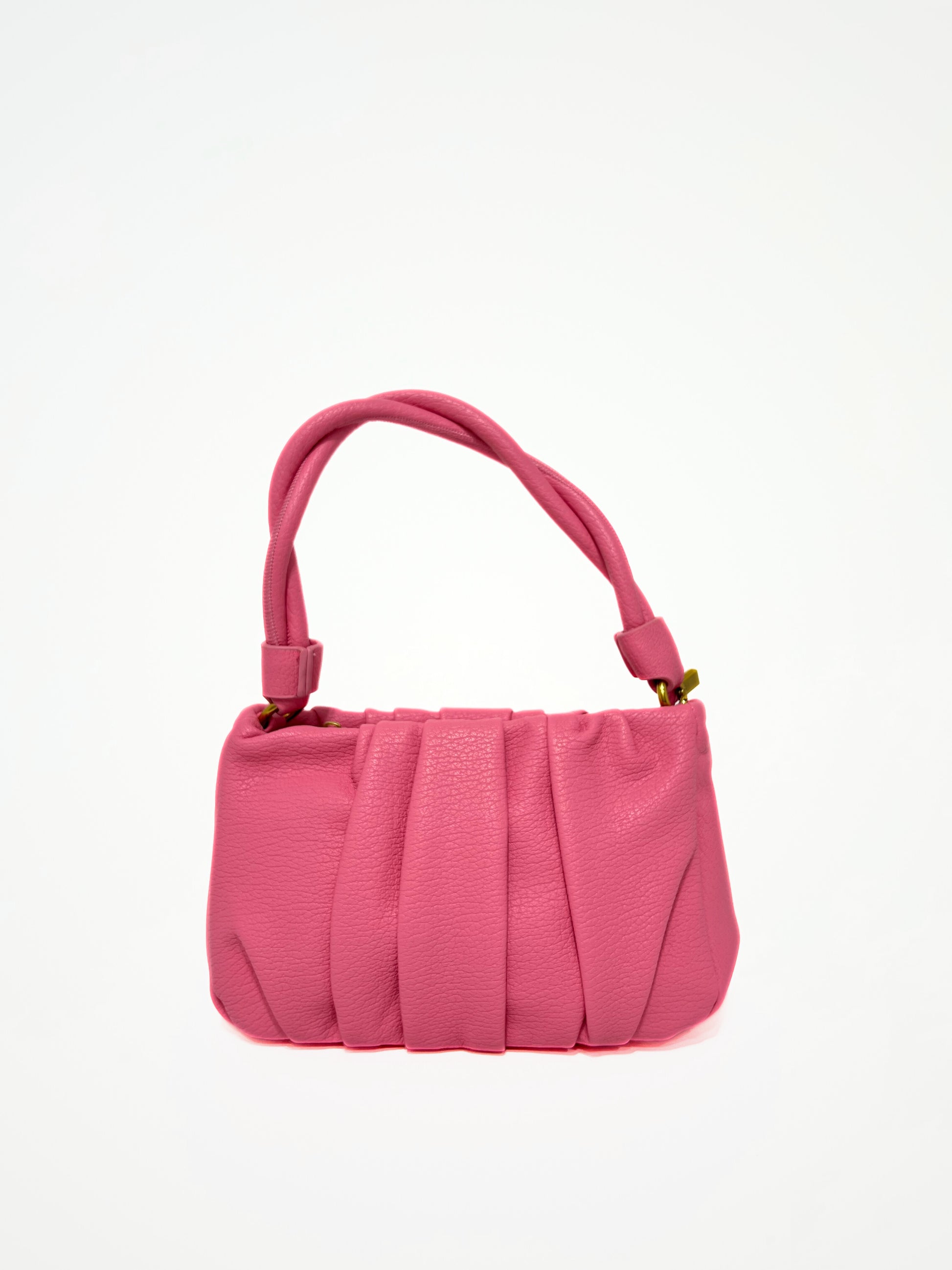 Borsa arricciata, rosa