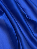 Stola Misto Seta Blu Elettrico, Silk Blend Stole Electric Blue