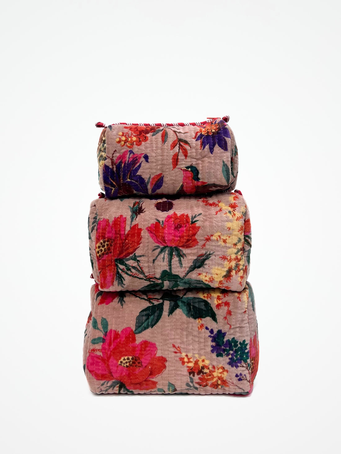 Beauty Case Velluto Rosa, Velvet Pink Beauty Case