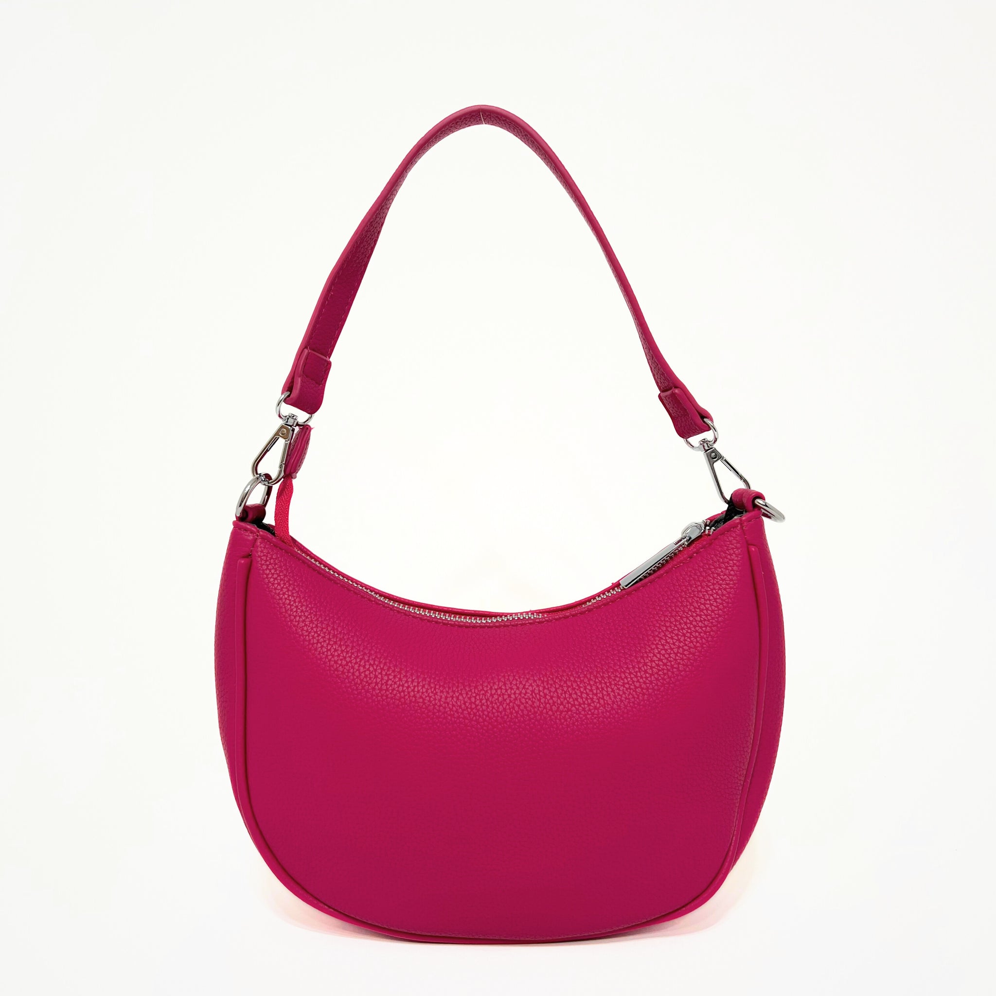 borsa a mezzaluna, magenta