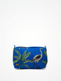 Beauty Case In Cotone Stampa Giungla Bluette, Tiger Print Cotton Bluette Beauty Case 