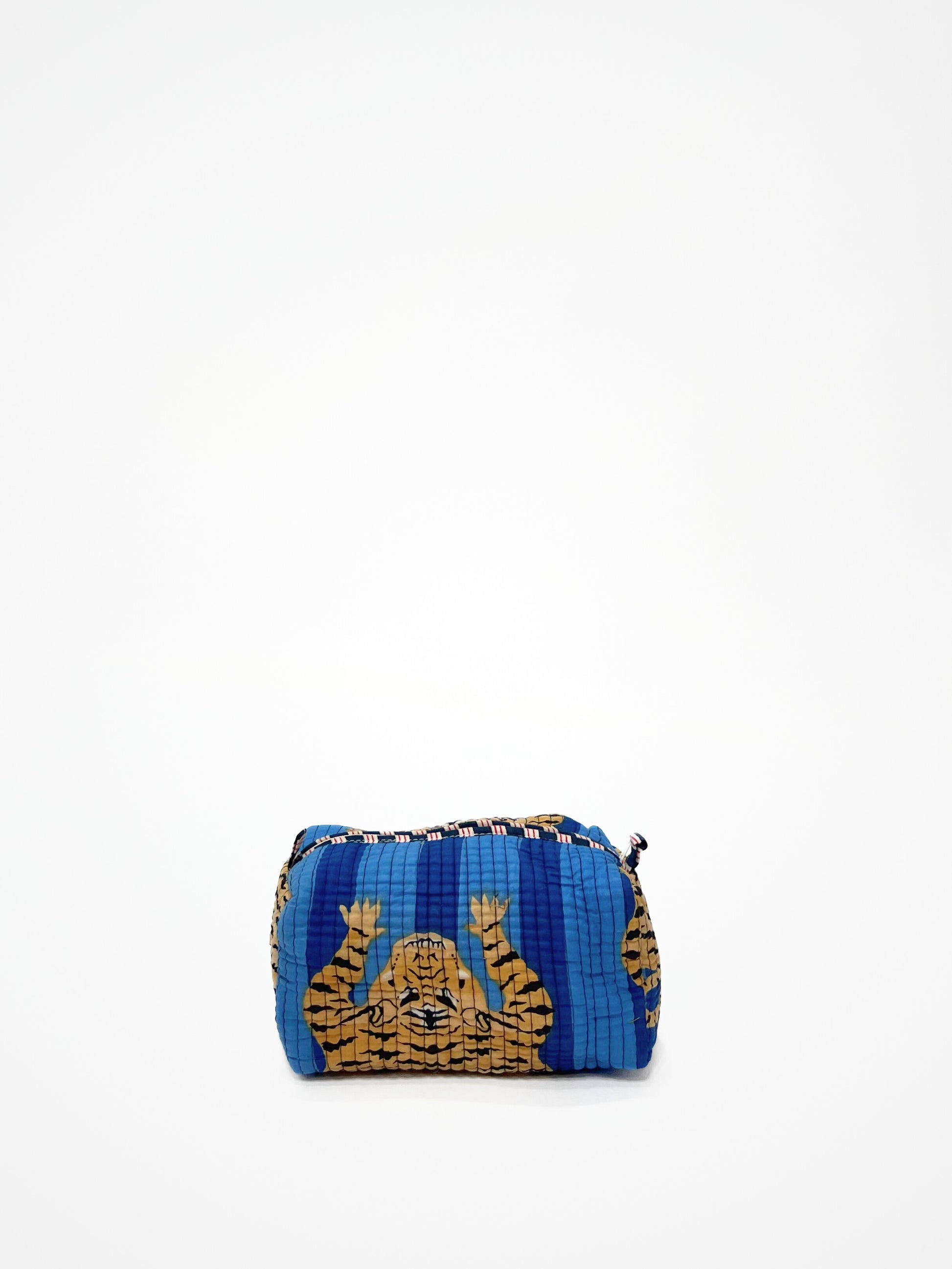 Beauty Case Tigri Bluette, Cotton Beauty Case Tigers Bluette