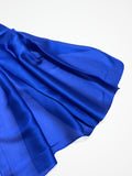 Stola Misto Seta Blu Elettrico, Silk Blend Stole Electric Blue