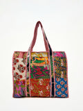 Borsa Tote Patchwork Cotone, Patchwork Cotton Tote Bag