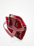 Borsa Tote Stampata Cotone Rosso, Printed Cotton Tote Bag Red